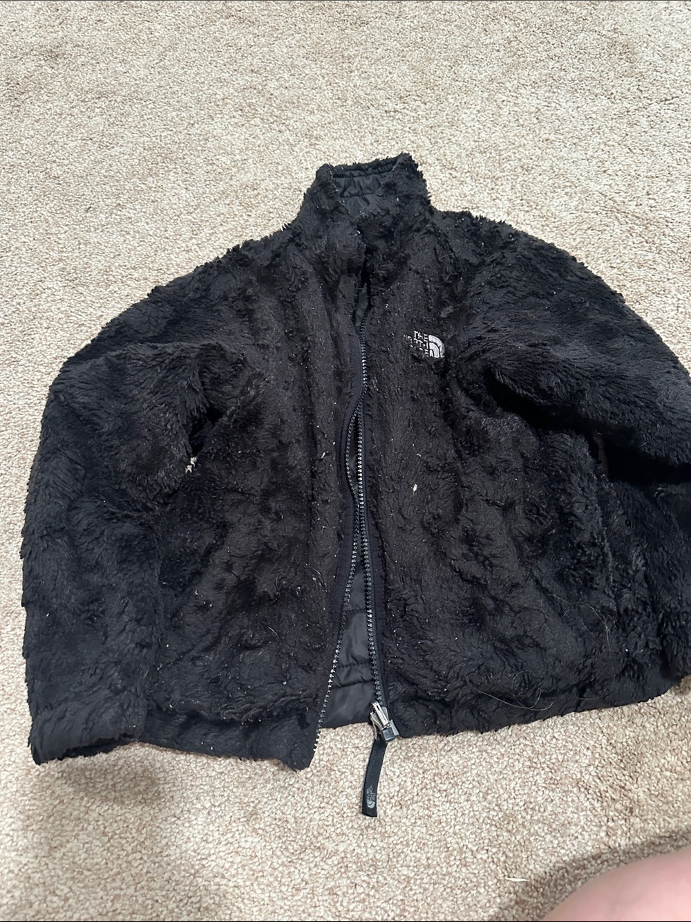 The North Face Kids Black Puffer Jacket reversible!! - Picture 7 of 10